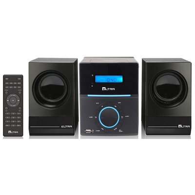 Wieża ELTRA Neptun Blue 3060BT Czarna, Odtw.CD/-R/-RW/MP3, BT, Tuner FM z pamięcią stacji, Wbudowany Korektor dźwięku