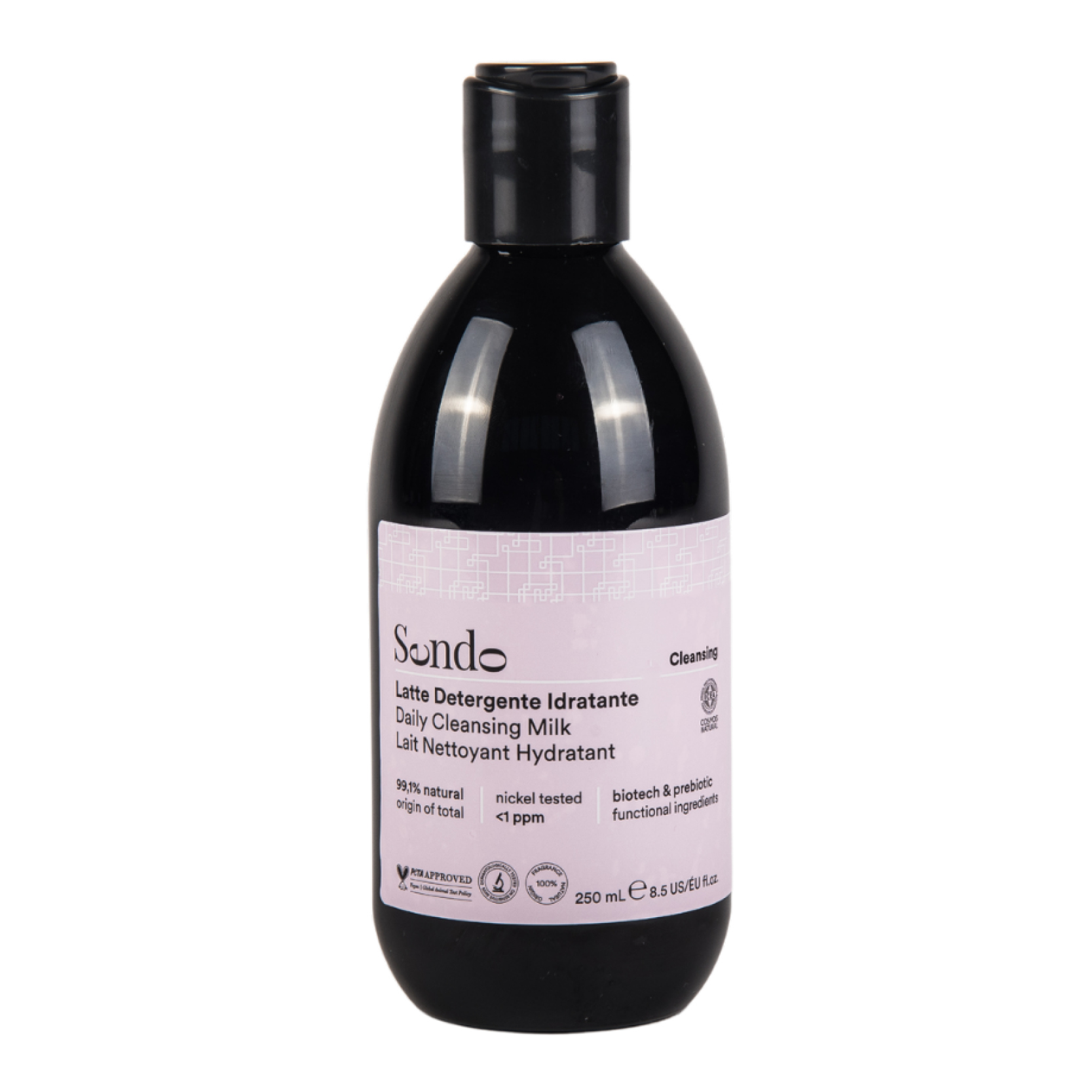 Sendo Skin Care oczyszczające mleczko do demakijażu twarzy z prebiotykami, 250 ml