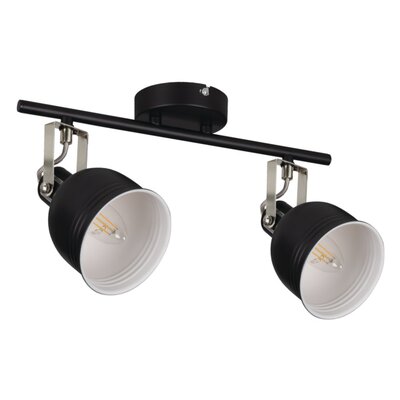 Lampa sufitowa KANLUX Derato EL-2I B-SR Czarno-srebrny