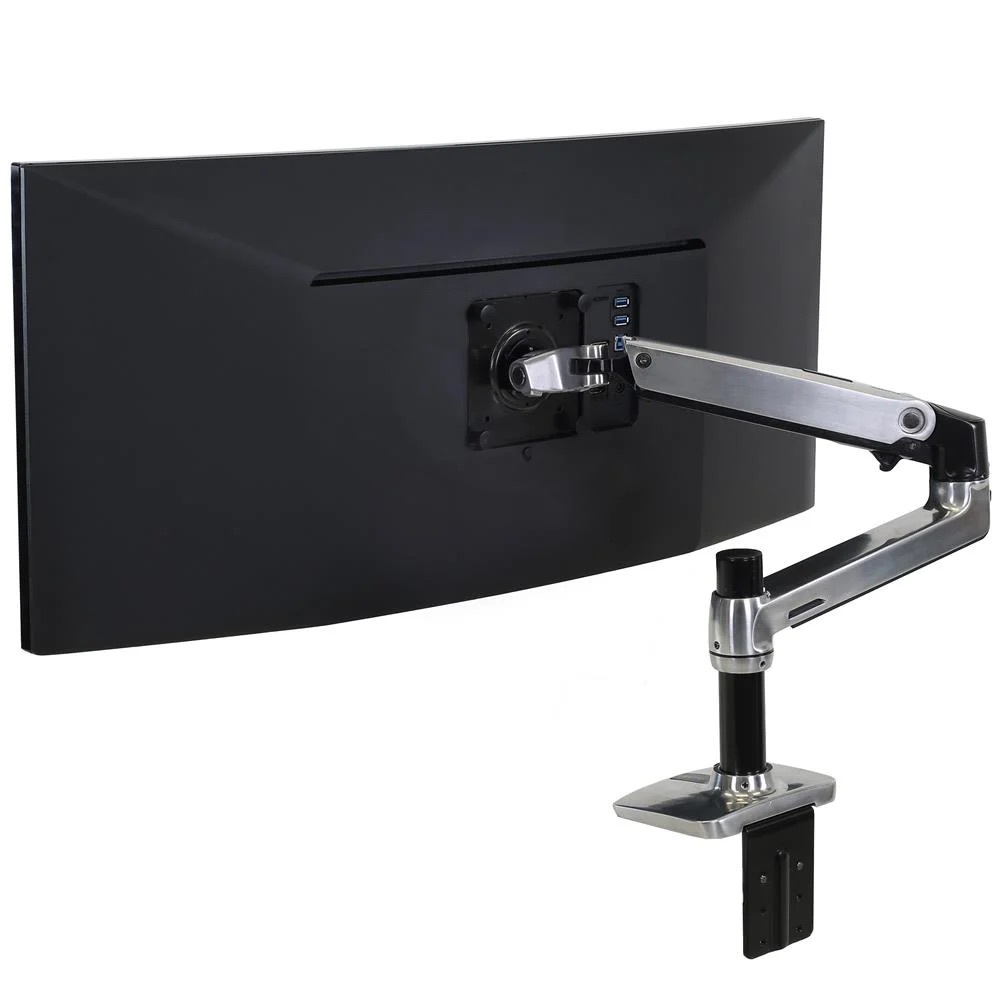 Ergotron LX Desk Monitor Arm Polerowane aluminium - uchwyt biurkowy do monitora