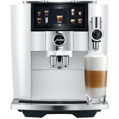 Ekspres JURA J8 Twin EA Diamond White (EA) (PODWÓJNY ZBIORNIK I MŁYNEK) z systemem Sweet Foam