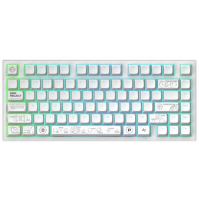 Klawiatura DARK PROJECT ALU81A Terra Nova Biały