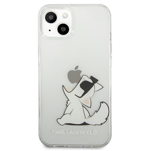 Karl Lagerfeld Choupette Eat Transparent - etui do iPhone 13 Mini