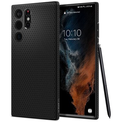 Etui SPIGEN Liquid Air do Samsung Galaxy S22 Ultra Czarny