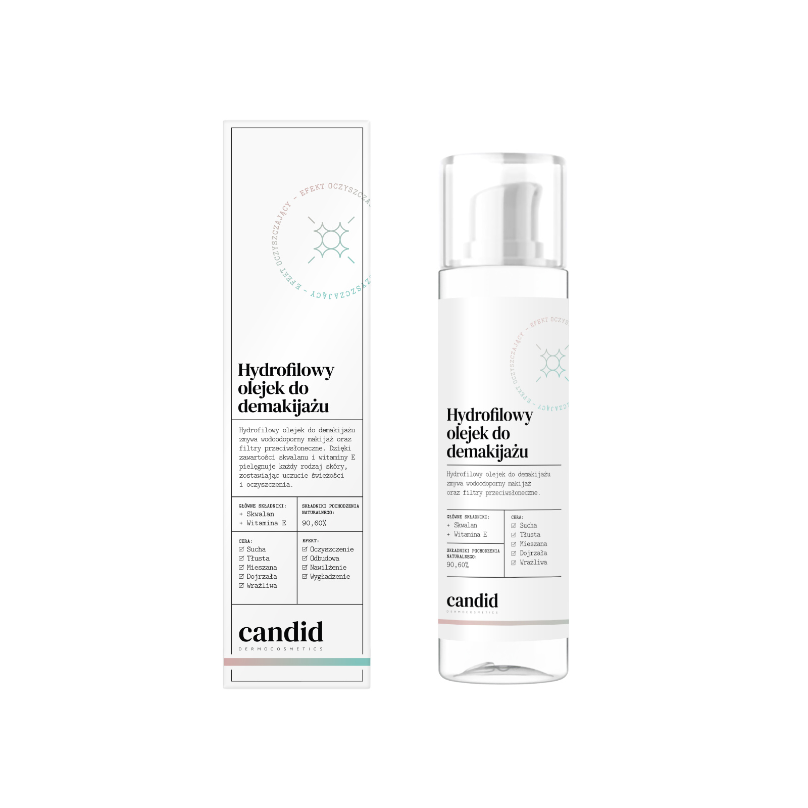 Candid hydrofilowy olejek do demakijażu, 100 ml