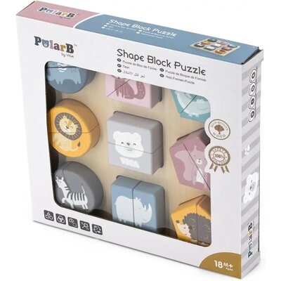 Klocki sensoryczne VIGA Układanka 2w1 Puzzle 44012