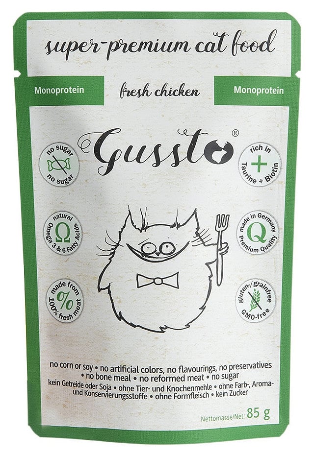 GUSSTO Cat Fresh Chicken mokra karma dla kotów świeży kurczak 85 g