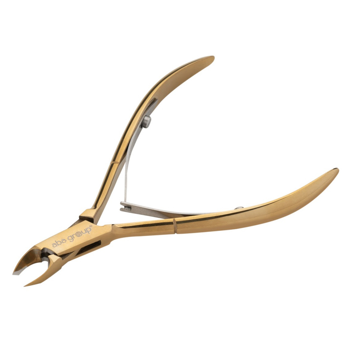 Aba Group cążki do skórek dwusprężynowe, złote, 3 mm, 1 szt.