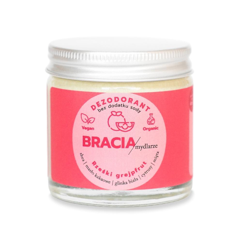 Bracia Mydlarze naturalny dezodotant w kremie rześki grejpfrut, 60 ml