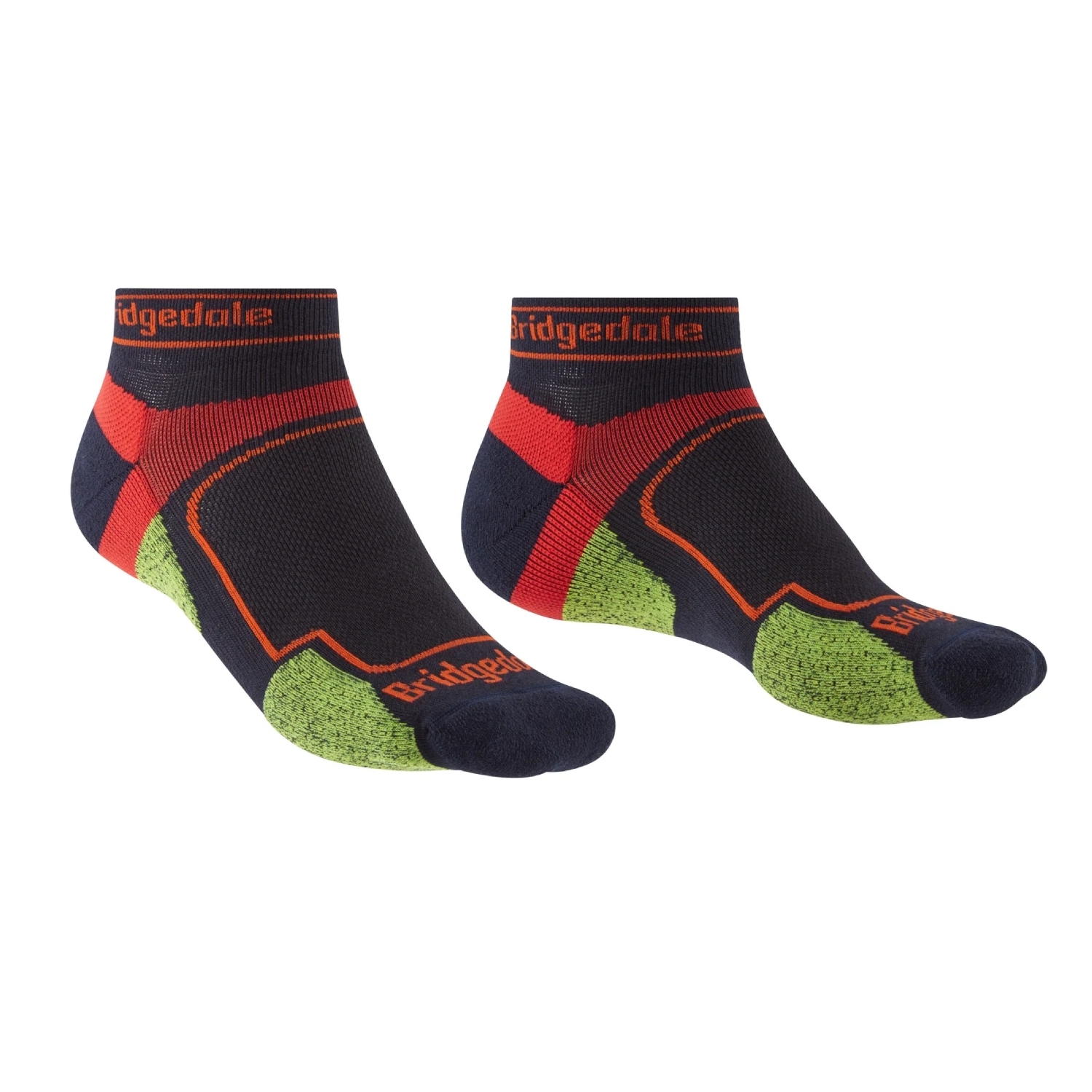 Męskie skarpety do biegania Bridgedale Ultralight T2 Coolmax Sport Low navy - 44-47