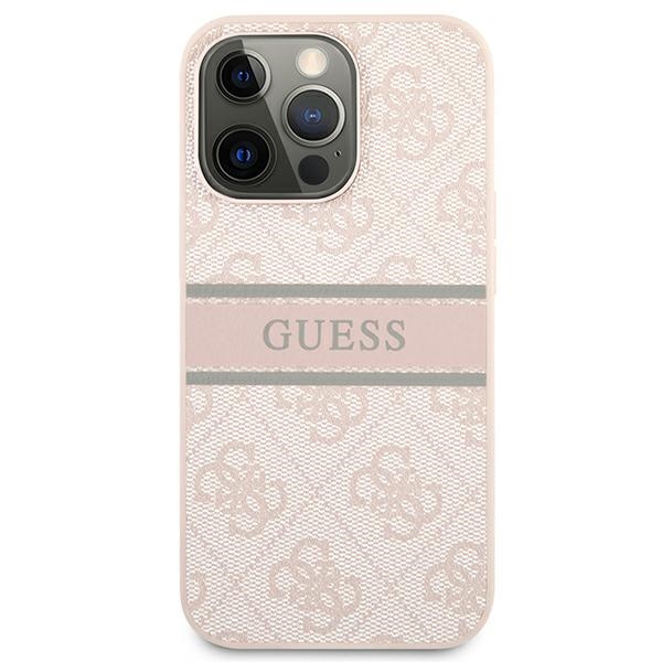 Guess 4G Stripe Pink - etui dla iPhone 13 Pro Max