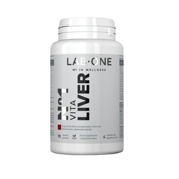 Lab One Vita Liver suplement diety, 90 kaps./1 opak.