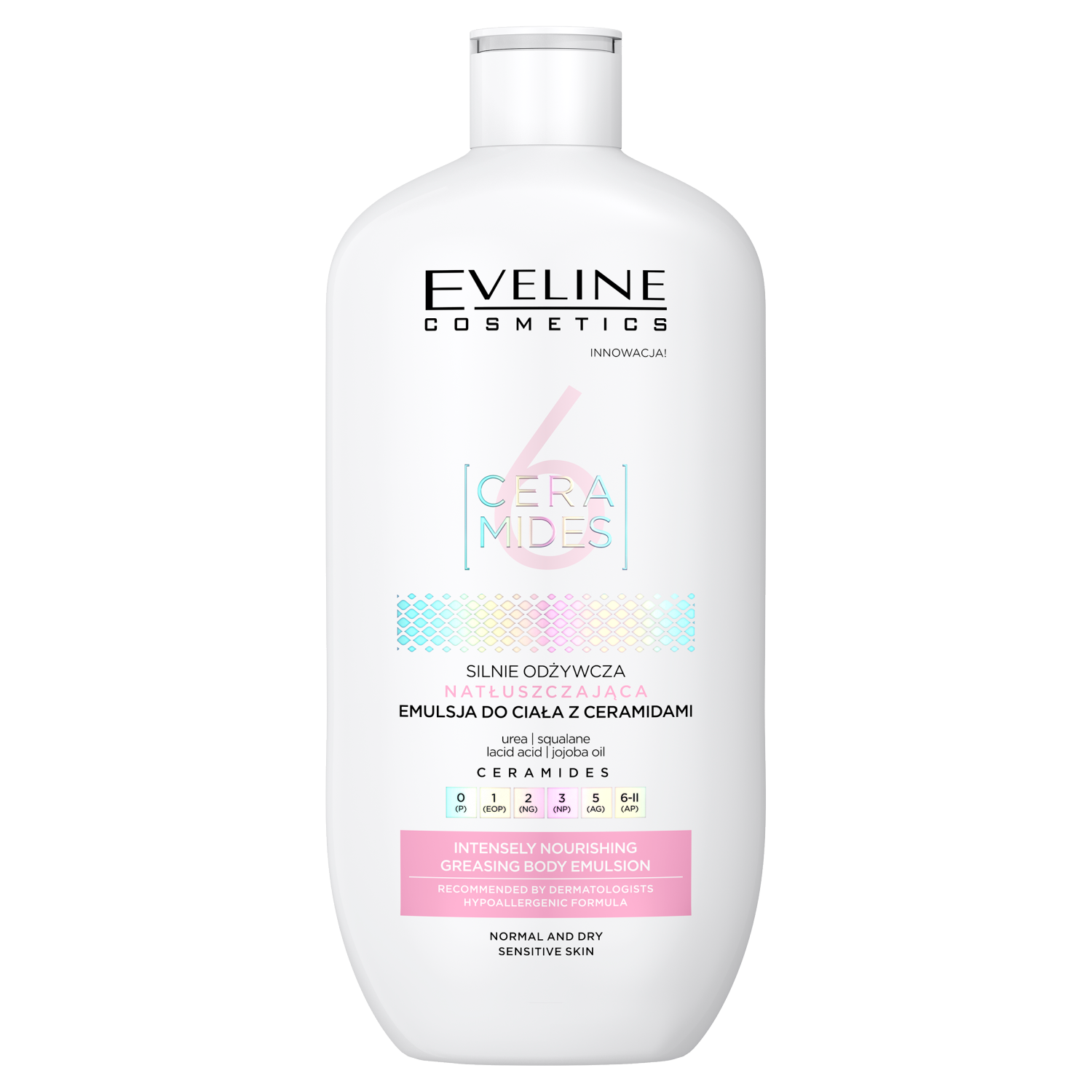 Eveline Cosmetics Ceramids odżywcza emulsja do ciała, 350 ml
