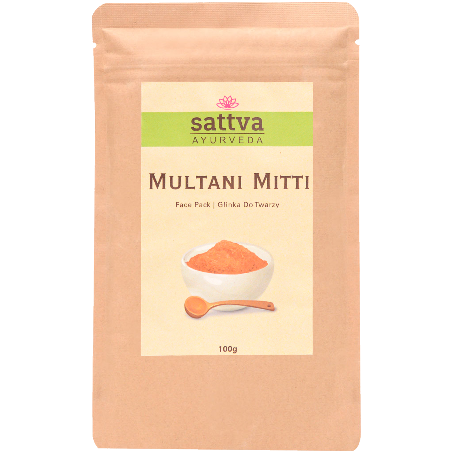 Sattva Multani Mitti ziołowa glinka do twarzy, 100 g