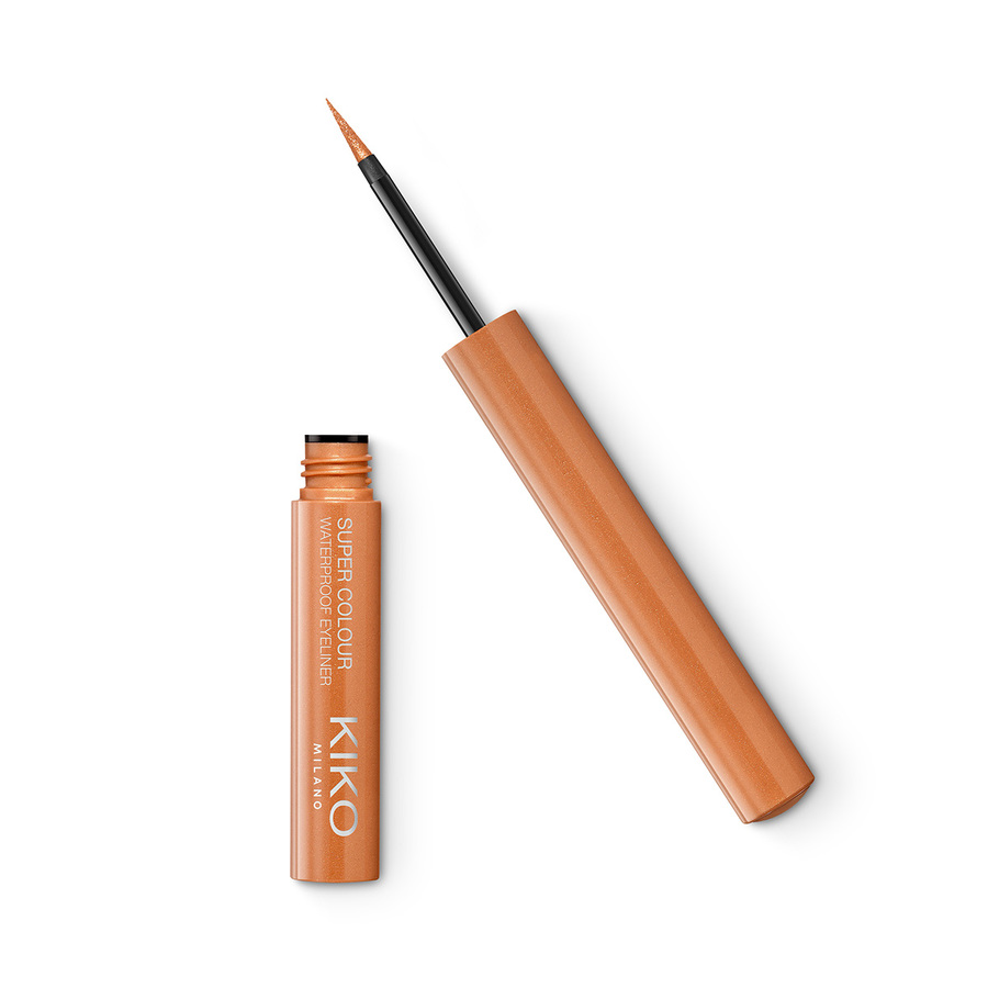 Kiko Milano Super Colour ultragładki wodoodporny kolorowy eyeliner w płynie 03 Light Copper, 1,7 ml