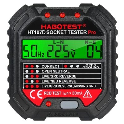 Tester gniazd HABOTEST HT107D