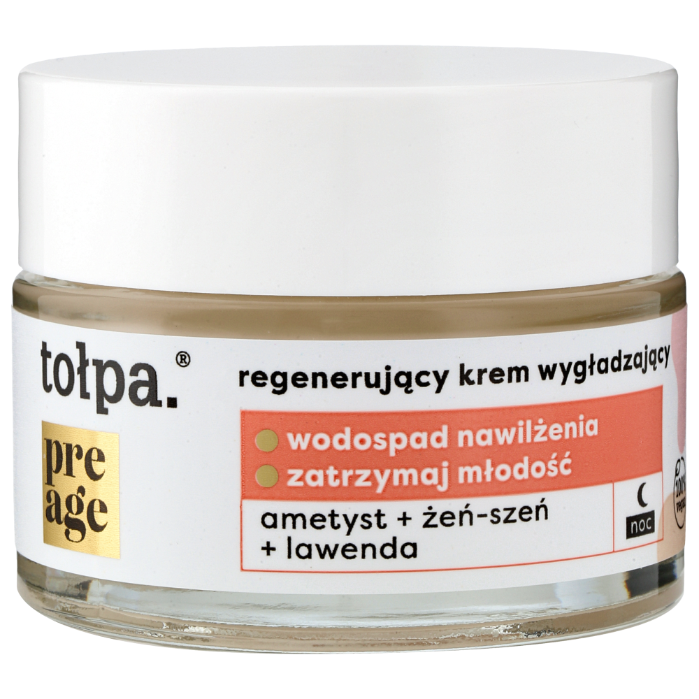 Tołpa Pre Age regenerujący krem wygładzający do twarzy na noc, 50 ml