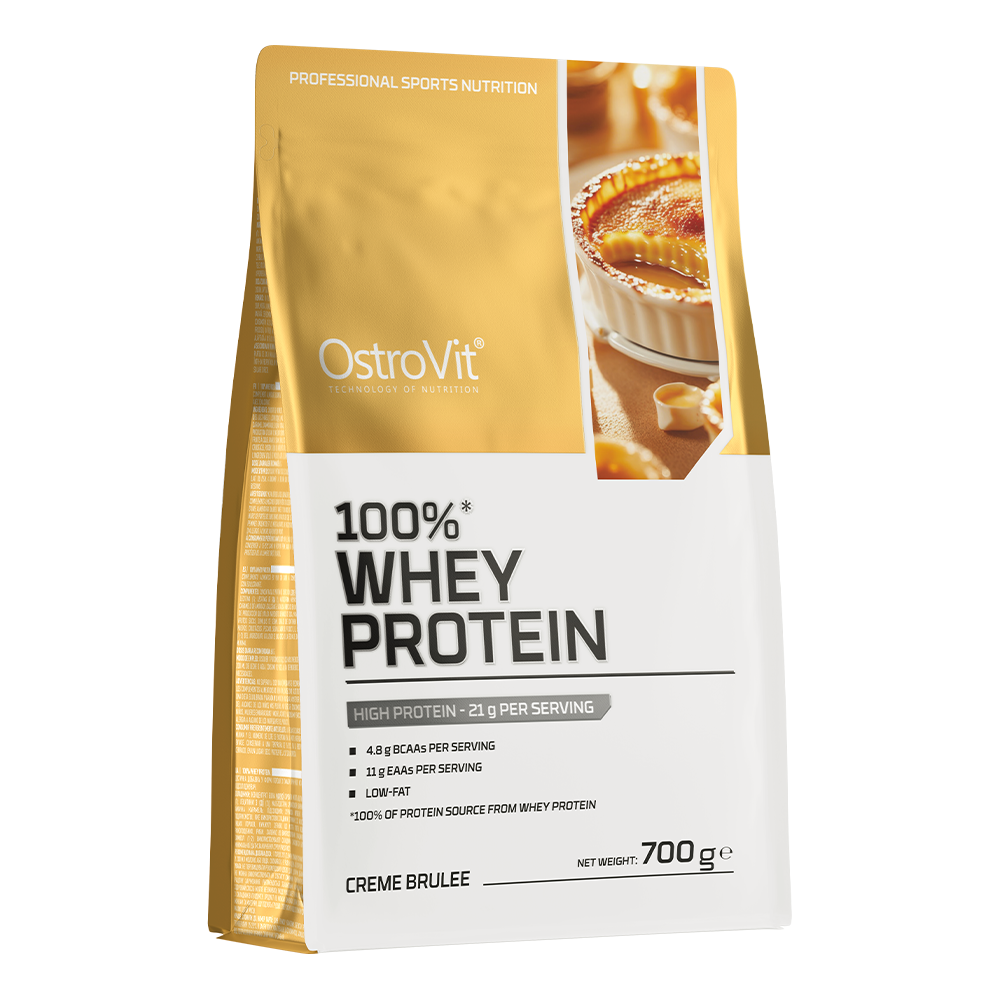 OstroVit 100% Whey Protein odżywka białkowa o smaku kremu brulee, 700 g