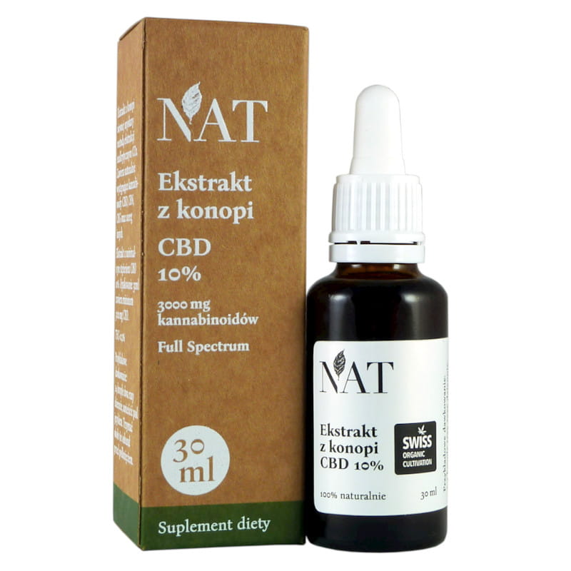 NAT ekstrakt z konopi CBD 10% - 30ml