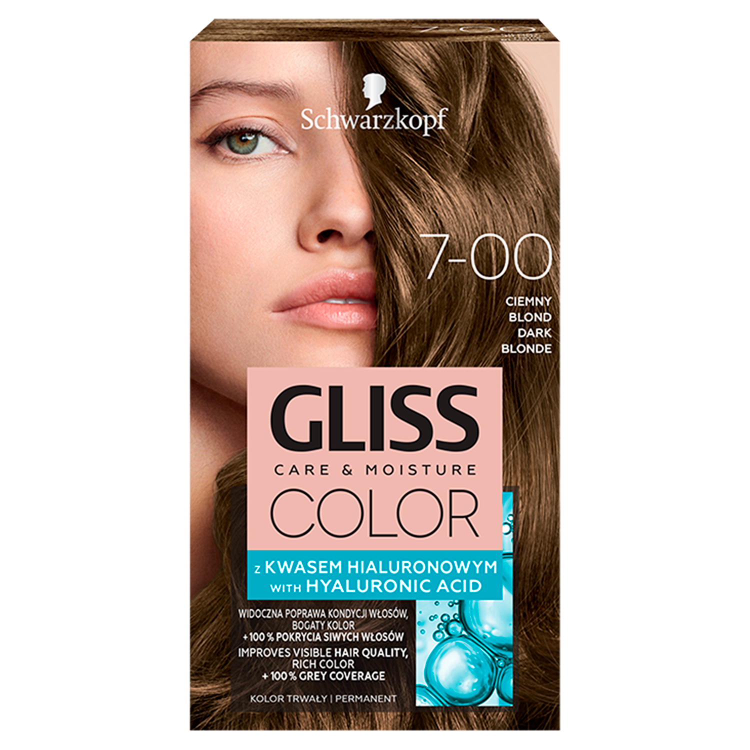 Gliss Color farba do włosów 7-00 ciemny blond, 1 opak.