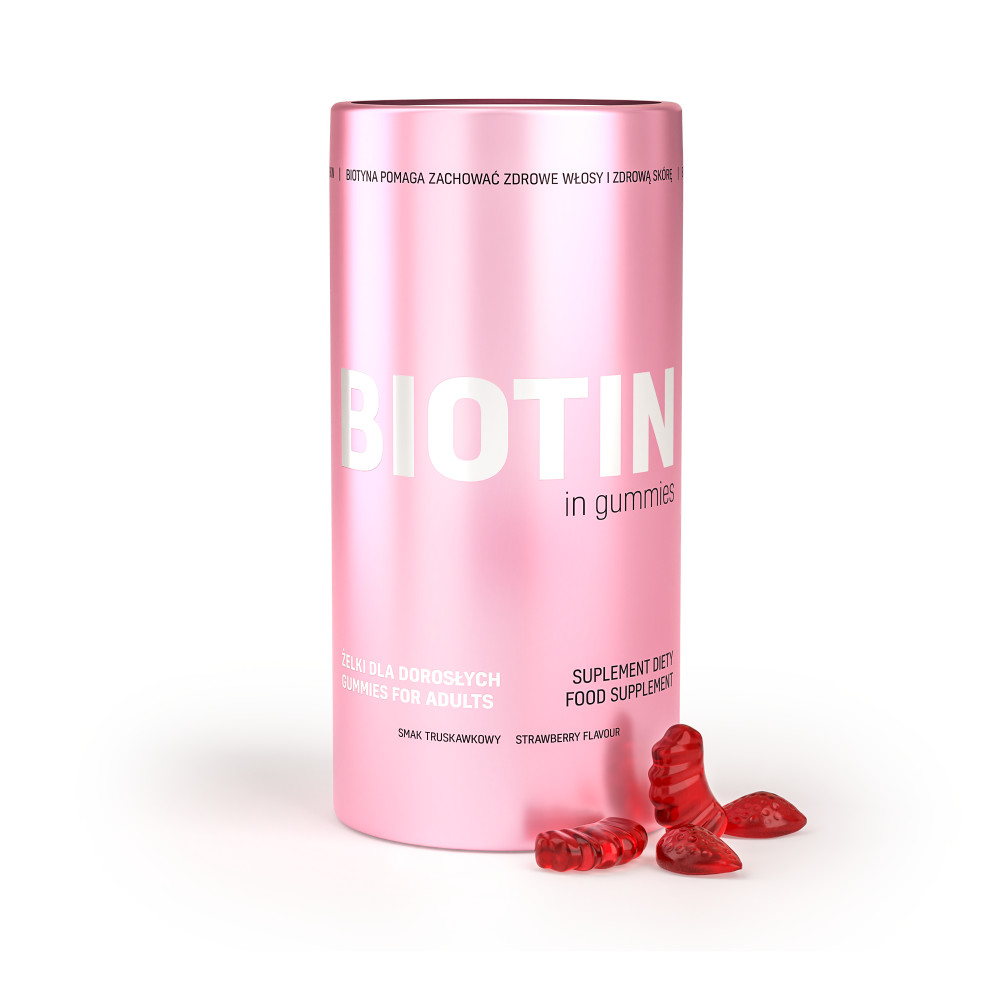 Noble Health Biotin suplement diety, biotyna w żelkach, 60 szt./1 opak.