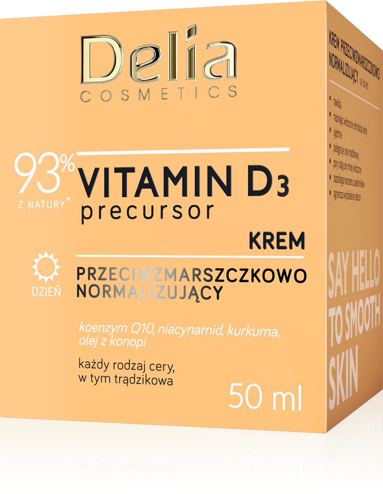 Delia Vitamin D3 krem przeciwzmarszczkowy normalizujący na dzień, 50 ml