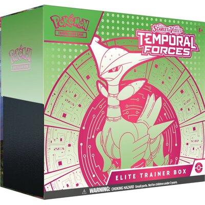 Gra karciana POKEMON TCG Scarlet & Violet Temporal Forces Elite Trainer Box 188-85657 (1 zestaw)