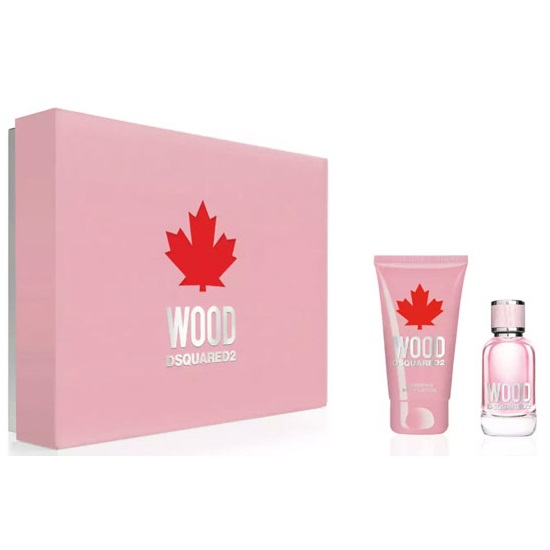 Dsquared2 Wood Pour Femme zestaw damski: woda toaletowa, 100 ml + balsam do ciała, 150 ml