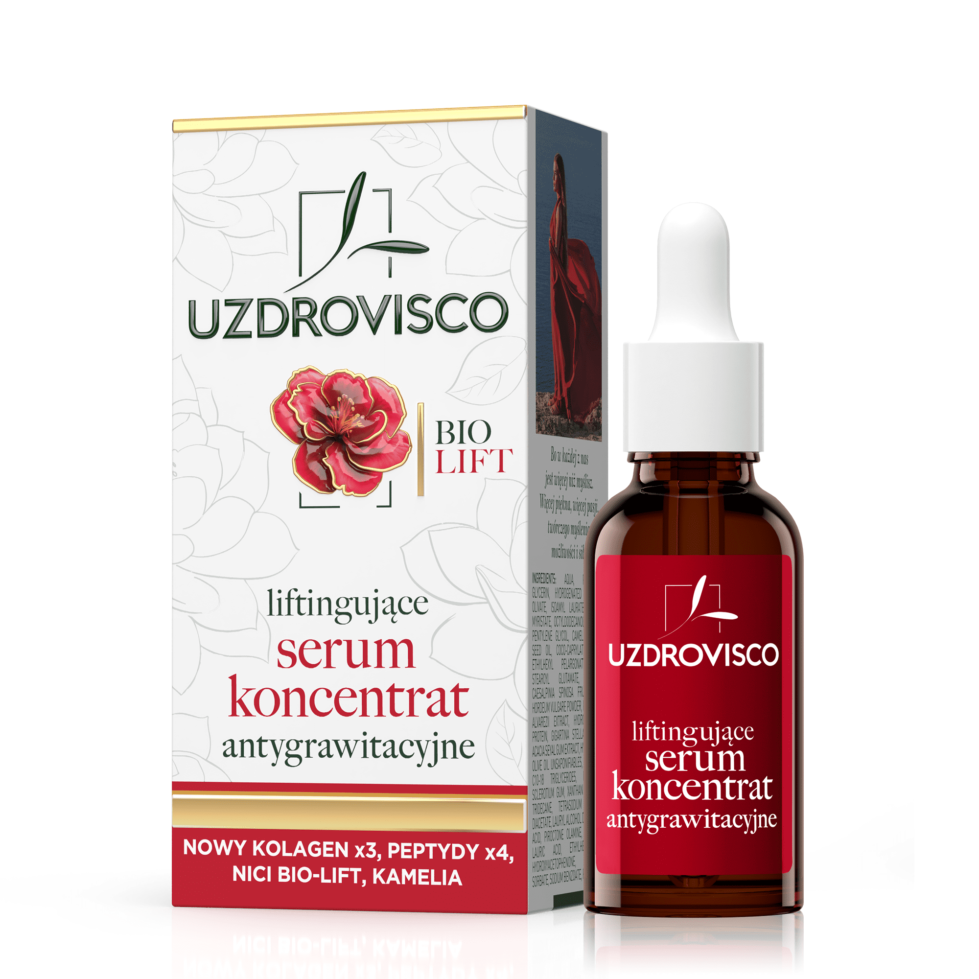 Uzdrovisco liftingujące serum-koncentrat antygrawitacyjne do twarzy, 30 ml