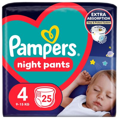 Pieluchomajtki PAMPERS Night Pants 4 (25 szt.)