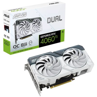 Karta graficzna ASUS GeForce RTX 4060 Ti Dual White OC 8GB DLSS 3