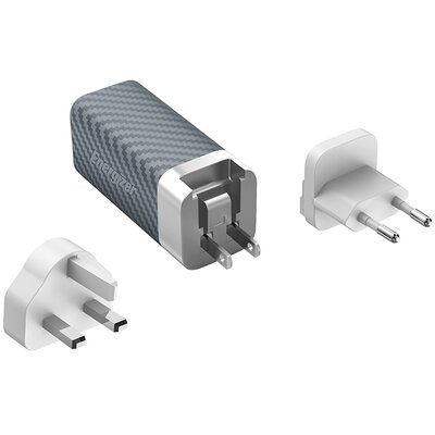 Ładowarka sieciowa ENERGIZER Ultimate Multiplug 65W Srebrny