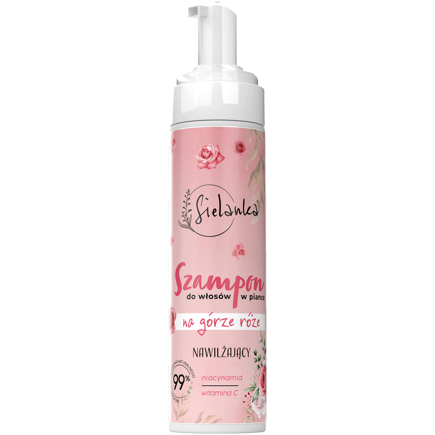 Sielanka Na Górze Róże szampon w piance nawilżający do włosów, 200 ml