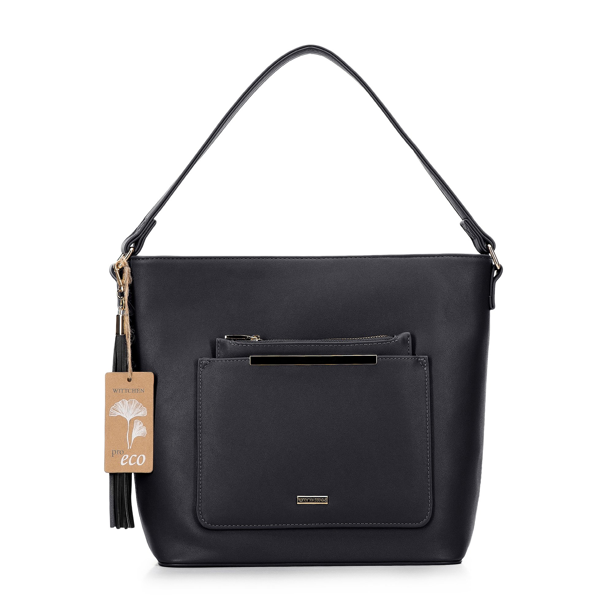 Torebka worek z wyjmowanym etui pro-eco czarna