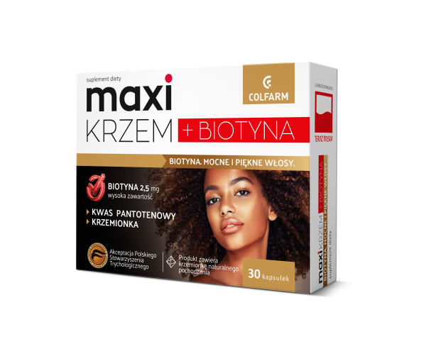 Colfarm Maxi Krzem + Biotyna, 30 kapsułek