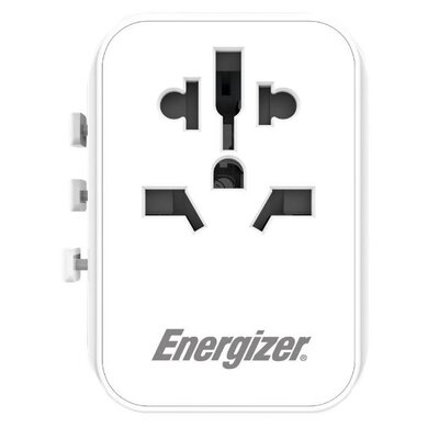 Adapter podróżny ENERGIZER Ultimate (Europa/USA/Australia/Wielka Brytania) Biały