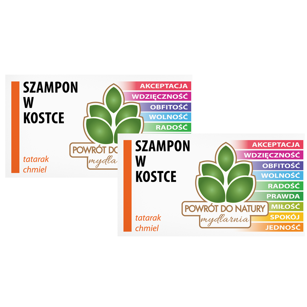 Powrót do natury szampon w kostce z tatarakiem i chmielem, 2 szt.