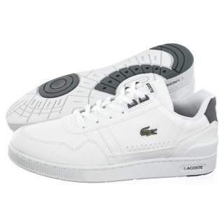Sneakersy Lacoste T-Clip 0121 1 Suj Wht/Dk Grn 7-42SUJ00041R5
