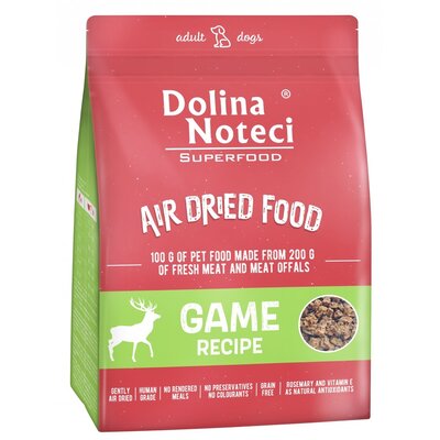 Karma dla psa suszona DOLINA NOTECI Superfood Danie z dziczyzny 1kg