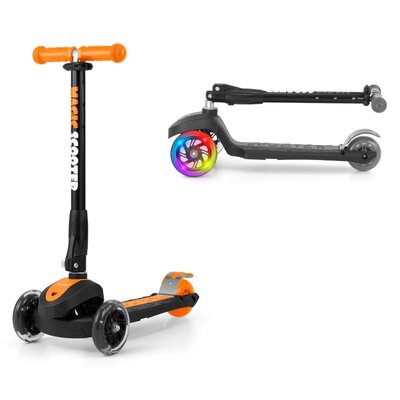 Hulajnoga dla dzieci MILLY MALLY Magic Czarno-pomarańczowy