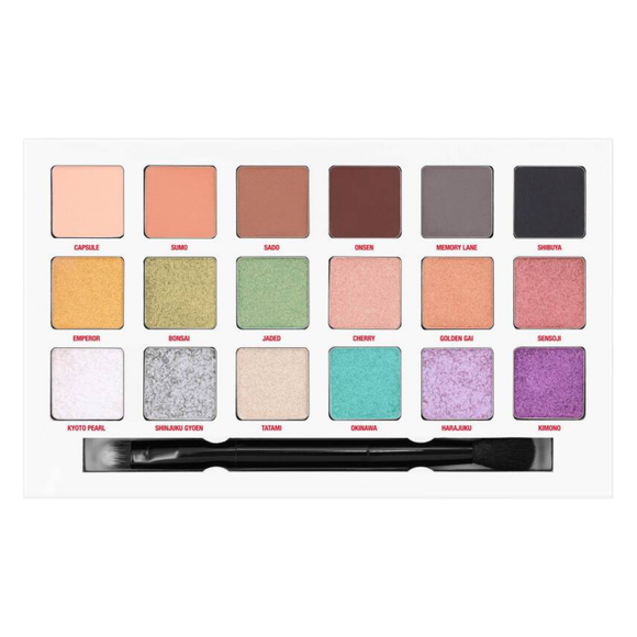 W7 Tokyo paleta prasowanych pigmentów do powiek, 18 g