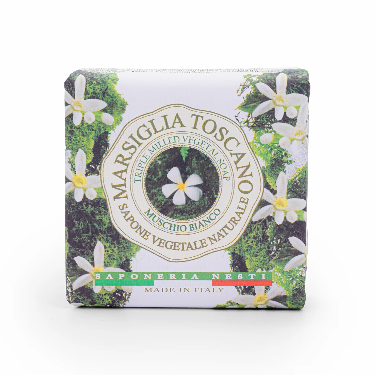 Nesti Dante MUSCHIO Bianco mydło w kostce, 200 g