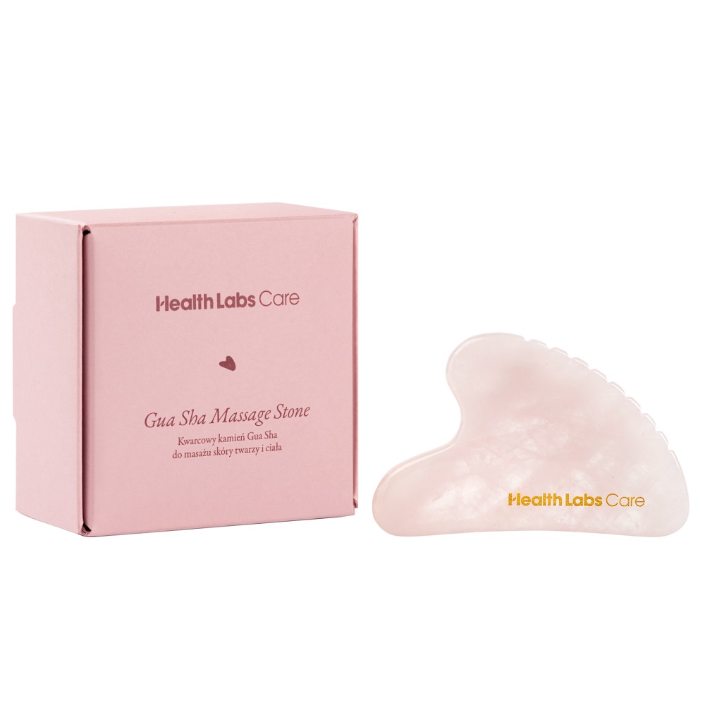 Health Labs Care Massage Stone kwarcowy kamień Gua Sha do masażu skóry twarzy i ciała, 1 szt.