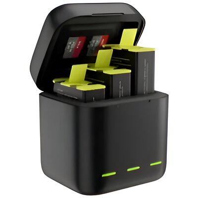 Ładowarka trójkanałowa box TELESIN GP-BNC-902 do GoPro Hero 9/10/11/12 + 3 baterie