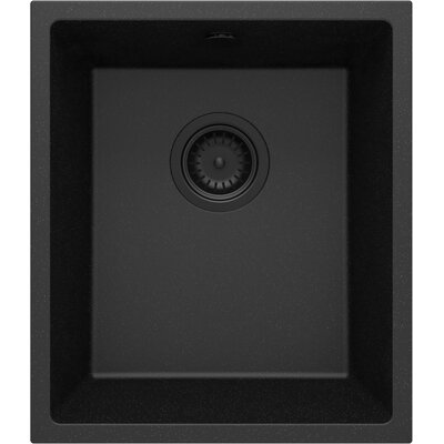 Zlewozmywak jednokomorowy DEANTE Corda ZQA G10B Grafitowy metalik 46x38