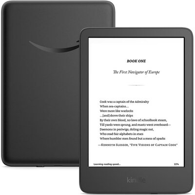 Czytnik e-booków AMAZON Kindle 6", Podświetlany ekran, Wi-Fi Czarny