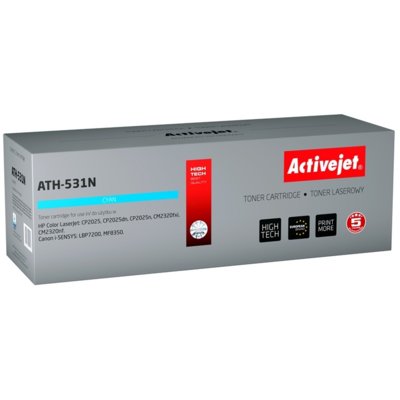Toner ACTIVEJET do HP CC531A ATH-531N Błękitny