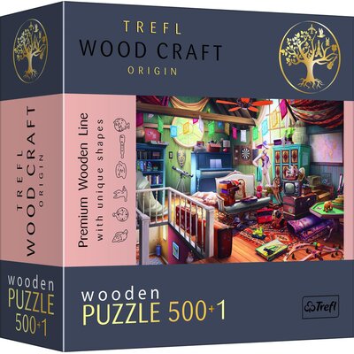 Puzzle TREFL Wood Craft Skarby na strychu 20179 (501 elementów)