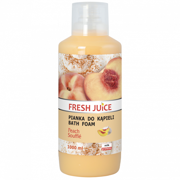 Fresh Juice, pianka do kąpieli brzoskwiniowy suflet, 1000 ml