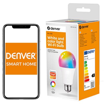 Inteligentna żarówka LED DENVER SHL-350 9W E27 Wi-Fi
